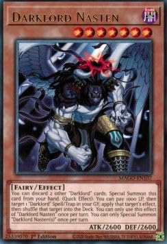 Darklord Nasten MAGO-EN107 Rare Englisch Boosterfrisch 1. Auflage - Maximum Gold - mit ReCollectibles-Versandschutz - für Yu-Gi-Oh!