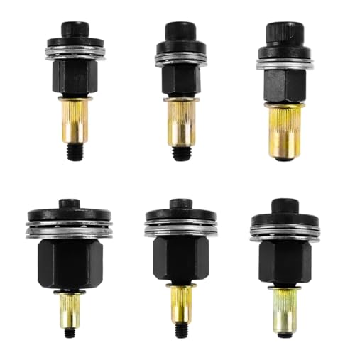 SQLJYU 6 Piezas Kit de Remachadora de Tuercas, Tuercas Remachables, para M3, M4, M5, M6, M8, M10 Remachadora para Taladro de Herramienta de Remache Manual, Remachadora de Tuercas Accessori