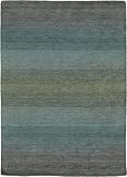 Nœuds : avr. 120 000 g/m² Design Loom Tapis oriental dégradé Gris 161 x 91 cm