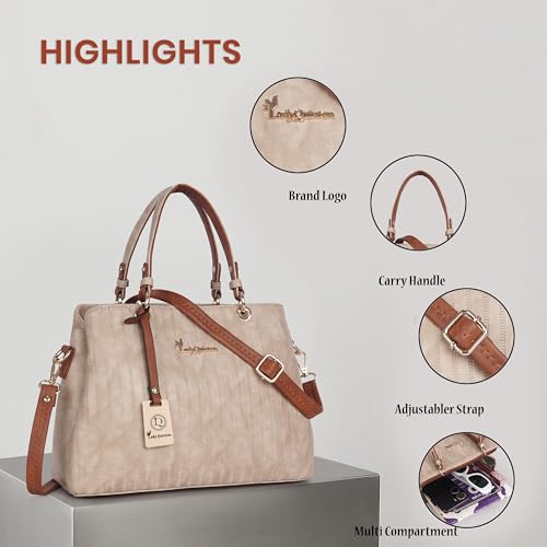 Image of Lady Quinton Women's Striped Line Handbag for Women| Ladies purse | Stylish Shoulder Bag | Gift for Women