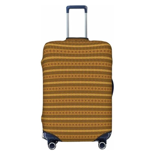 Housse de valise extensible L jaune et noir pour la protection de bagage rigide ou souple