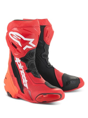 Alpinestars Supertech R Vented Men's Motorcycle Boots (Red/White), 43