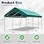 Quictent 10’x20’ Heavy Duty Carport Car Canopy Galvanized Car Boat Shelter with Reinforced Steel Cables-Green
