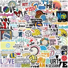 Volleyball Vinyl Stickers,Motivational Volleyball Graffiti Stickers,Vinyl Waterproof Sticker for Kids Teens Girls,for Phone Laptop Bottles Skateboard Computer Phone Luggage Guitar Gifts Sticker - Image 3