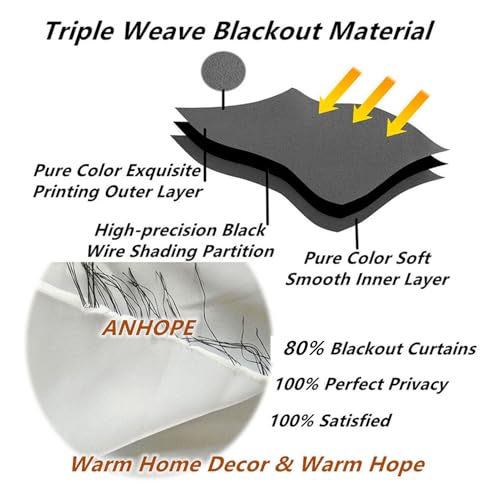Rideau occultant de qualité supérieure draperie opaque à oeillets