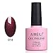Produktbild AIMEILI UV LED Gellack ablösbarer Gel Nagellack Dunkelrot Glitzer Gel Polish - Dark Lava (014) 10ml