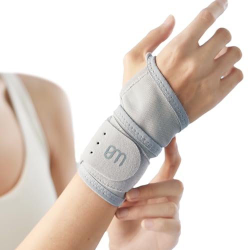 Vendajes de muñeca, vendaje de muñeca con abertura suave para el pulgar, 0.5 mm de grosor, muñequera de malla transpirable, protector de muñeca para tendinitis leve, deportes, trabajo y sueño