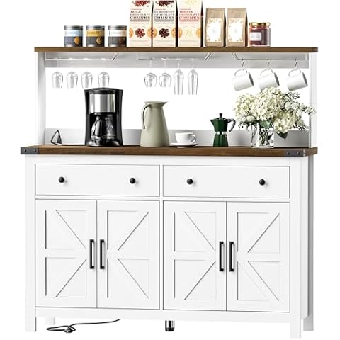 VVFLU Hutch Storage Cabinet Buffet Cover