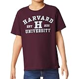 Barnesmith Harvard University Apparel Crimson Short-Sleeve Youth T-Shirt, Vintage, Maroon, Medium