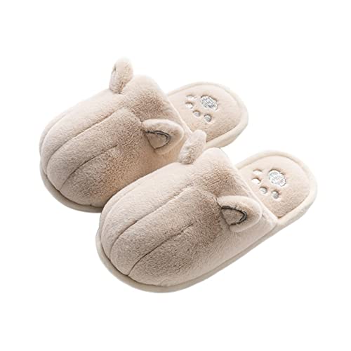 Pantoufles douillettes pour salle de bain et salon chaussons coton femme