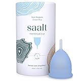 Saalt Menstrual Cup - Premium Design - Most Comfortable Period Cup - #1 Active Cup - Wear for 12 Hours - Soft, Flexible, Reusable Medical-Grade Silicone - Made in USA