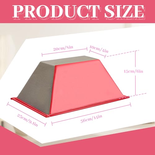 Poen Stunt Training Stand Cheerleading Balance Trainer Cheer Flyer Stand Balance and Flexibility Trainer for Flexibility Core Strength and Conditioning Promotes Kids Adults (Red)