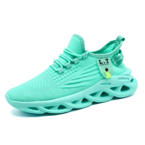 Image of Mens Running Shoes Gym Slip on Sneakers Non Slip Walking Tennis Sports Work Athletic Workout Casual Lightweight Breathable Fashion
