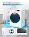 BLACK+DECKER 4.5 Cu. Ft. Front Load Washer, Full Size Washing Machine with 12 Cycles, ENERGY STAR certified Washer Machine, Hot & Cold Inlet Hoses, LED Display, 120V, BFLW45M, White