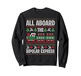 Photo Gallery tutti a bordo del bipolar express ugly christmas funny felpa Photo Gallery tutti a bordo del bipolar express ugly christmas funny felpa