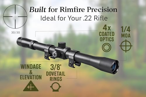 Barska 4X Parallax Free Rifle Scope