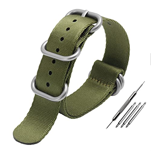 Bracelet nylon OTAN 22mm sangle toile multicolore montre homme et femme