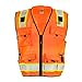 ML Kishigo - Caltrans Series Polyester/Ultra-Cool Mesh, Class 2, color: Orange, size: 2X-large