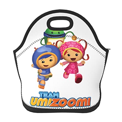 CONPELSON Lunch Bags Team Anime Umizoomi Insulated Lunch Tote Reusable Portable Lunch Box for Outdoor Office Picnic 11 X 11.4 X 5.5 in