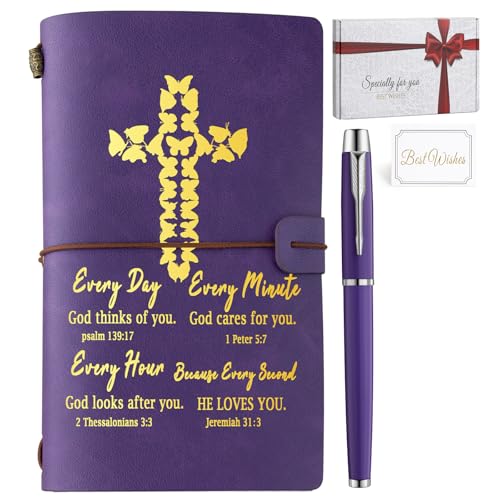 Journal rechargeable en cuir gaufré de prestige avec son stylo d'écriture