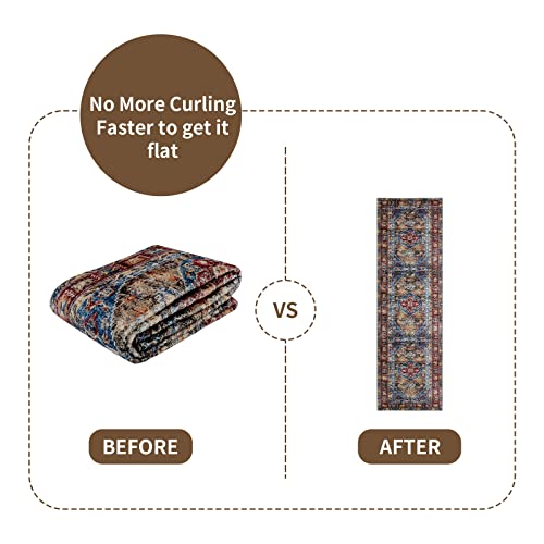 Tewwet Hallway Runner Rug, Non Slip Runners Rug With Rubber Backing, Machine Washable Boho Vintage Rugs For Kitchen Bedroom Entryway Accent Area Carpet Runner 2X8 Ft #TOP3