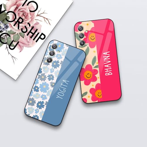Image of COLORflow Back Cover Compatible with Samsung Galaxy A34 5G | Floral Names Color Customized | Shockproof TPU Bumper with Camera Protection Back Cover Compatible with Samsung Galaxy A34 5G, Assorted