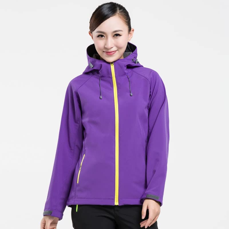 WSPDSD Herren Damen Softshell Wanderjacken wasserdichte Camping Trekking Windjacke mit Kapuze Regenmäntel Skifahren… – Bild 4