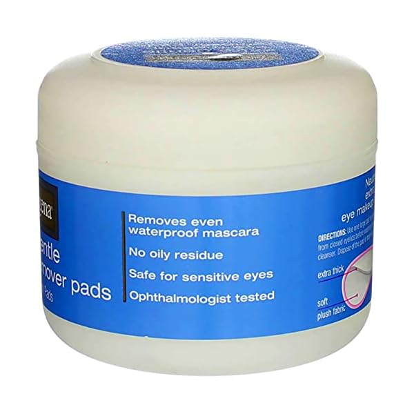 Neutrogena Eye Extra Gentle Makeup Remover Pads 30'S Jar (3 Pack)