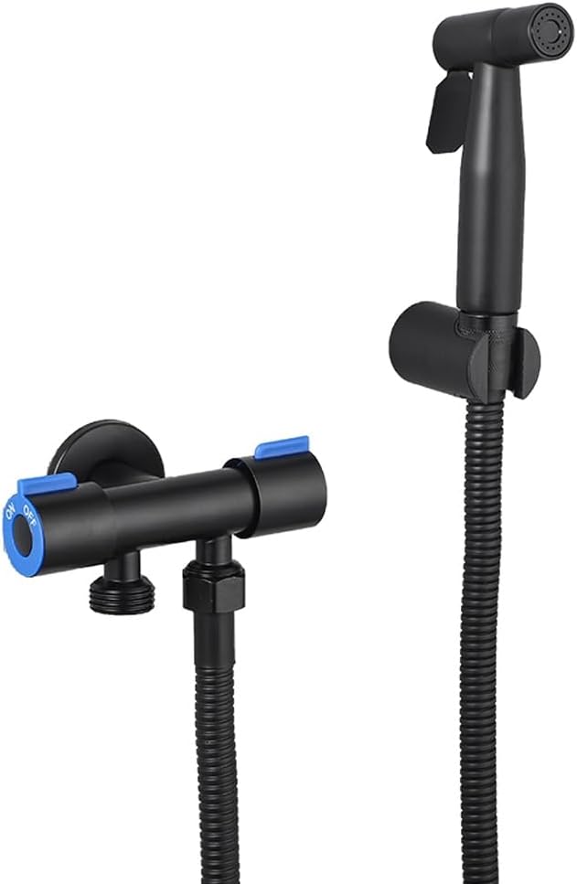 The Portable Bidet Nozzle is Equipped with A Single Cold Water Shower 1-2-in-1 Angle Valve(D)
