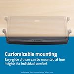 Kensington Standard Underdesk Keyboard Drawer, Adjustable (K60009US) | Slide-out tray, frees up desk space, simple under-desk mounting