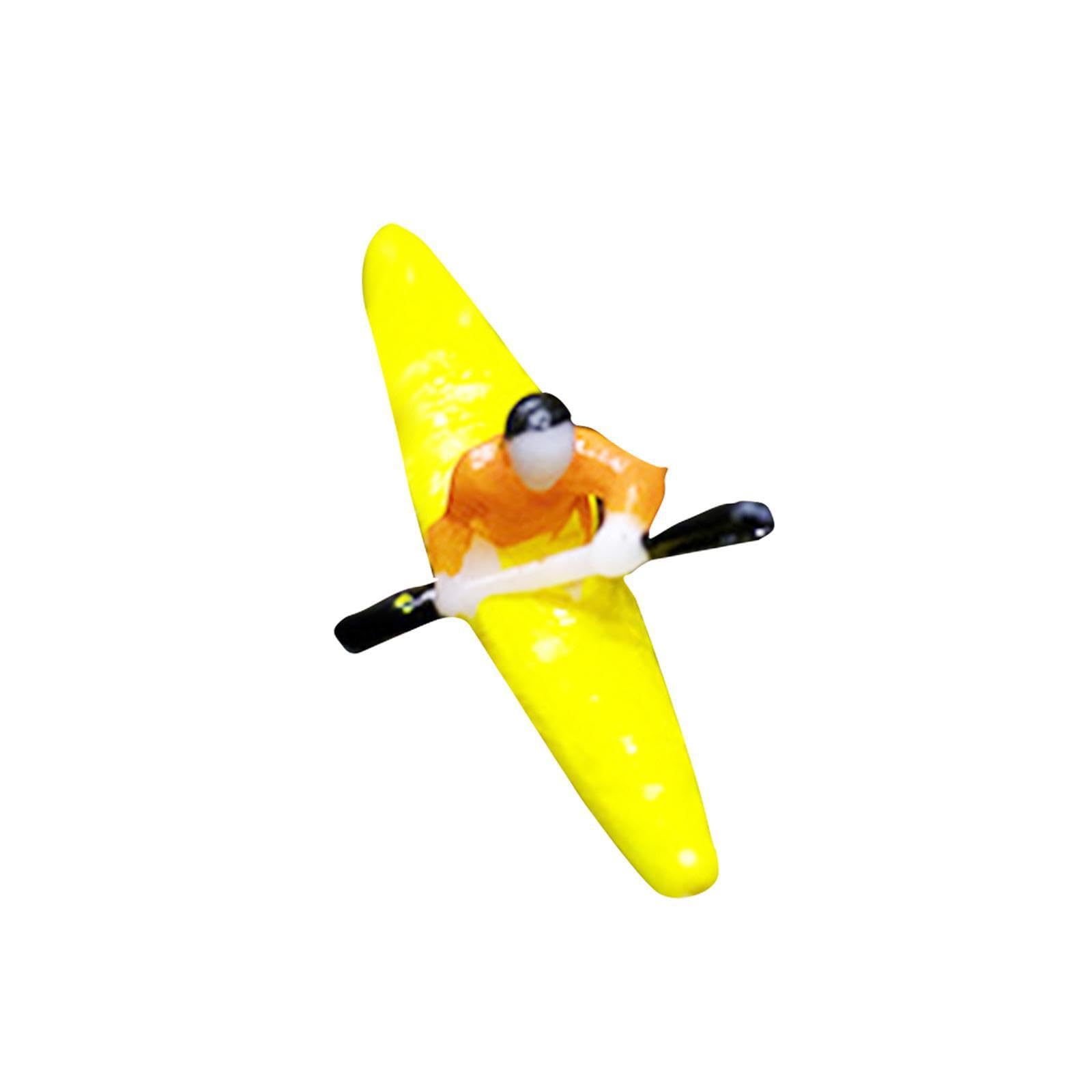 QIXCXAZ Kayak Figurine Garden Decoration Outdoor Fish Tank Sculpture Lawn Pool Decor Adorable Detailed For Space Garden Statue Outdoor Lawn Yard Pool