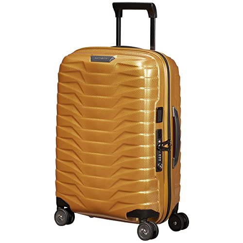  Trolley Rigido 55cm 4 Ruote Cabina Espandibile  Samsonite Proxis CW6001-Honey Gold