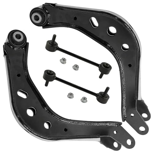 Image of Detroit Axle - Rear Control Arms Sway Bars for 2016-2019 Buick Envision 2 Upper Control Arms Assembly 2 Sway Bar End Links 2017 2018 Replacement