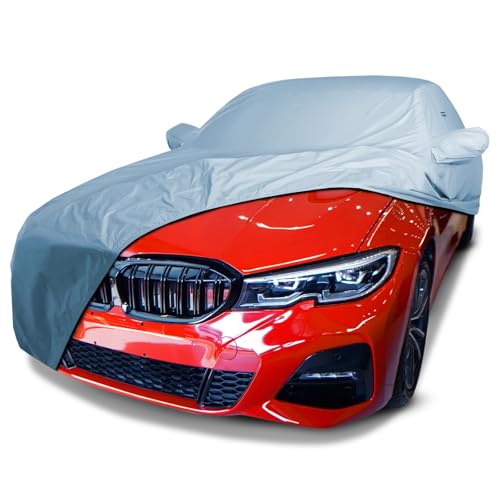 Image of iCarCover Premium Car Cover for 2015-2026 BMW M3 Sedan Heavy Duty Waterproof All-Weather Automobiles Custom Fit Indoor Outdoor UV Snow Protection Covers with Straps and Bag