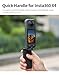 AILENICE 360 GO Ultra X5 X4 GO 3S Magnetic Mount Bracket Quick Handle for Insta360 GO Ultra / X5/X4 /X3 / GO3 / GO 3S / DJI Pocket 3 ect. Action Cameras