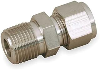 Parker 4MTC2N-316 Male Thermocouple Adapter A-LOK 1/4T X 1/8NPT Stainless Steel