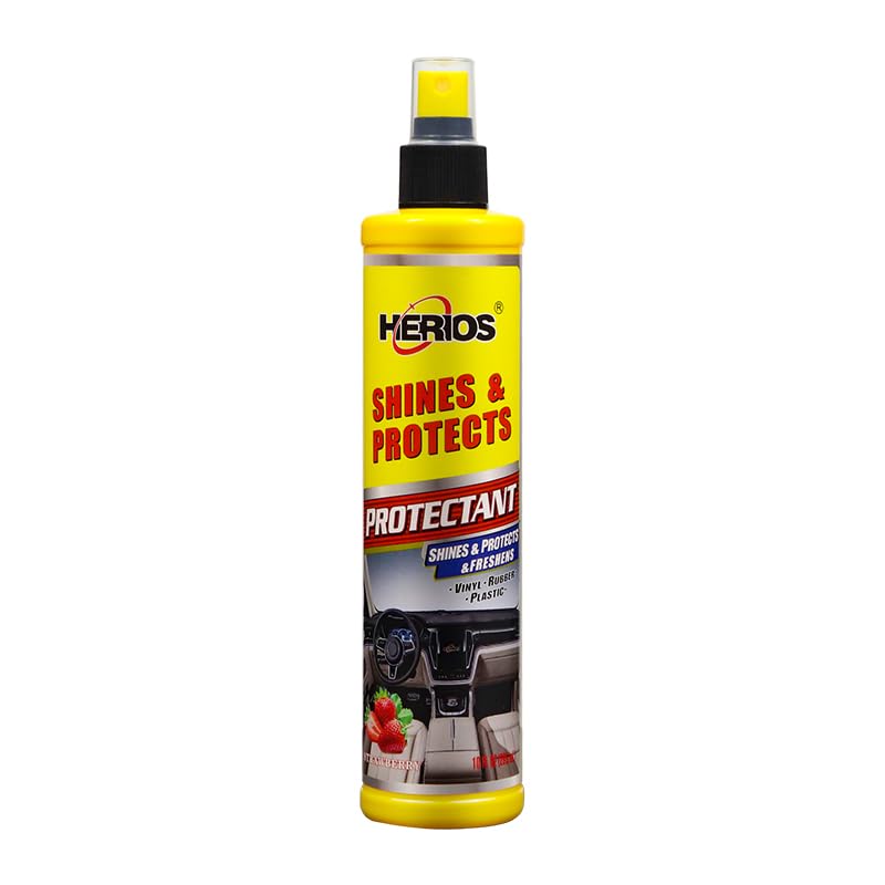 Shines & Protects, leather cleaner, car interior cleaner, Protectant Spray, 295 ml, Strawberry Scent
