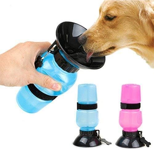 RvPaws Botella de agua con bebedero portátil para perros acuáticos, cachorros, gatos y gatitos, para viajes al aire libre, botella de agua de 18