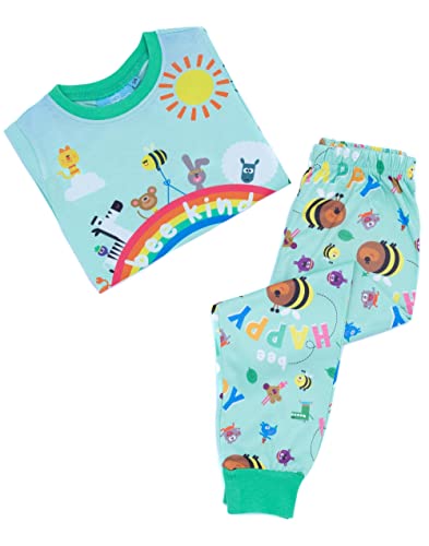 Girls Pajama Set | Childrens Blue & Green Loungewear T-Shirt & Pants Complete PJ Bundle | Bee Kind with Duggee4