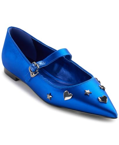Sandale plate Karl Lagerfeld Veyda en bleu cobalt élégant taille 41
