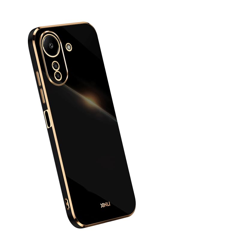 WOKEZ Telefonfodral för Xiaomi Redmi 13C/Poco C65 - Svart Silikon