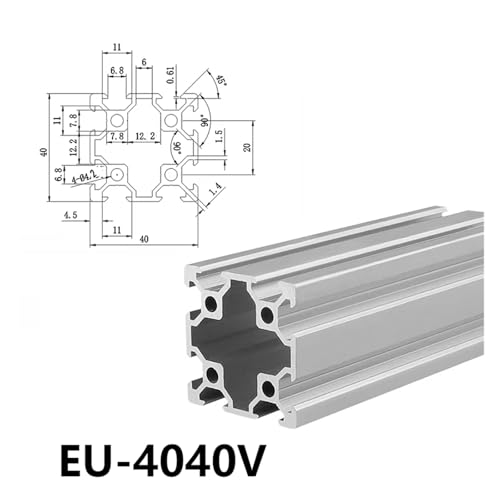 Rail de guidage d'imprimante 3D argent 4040 en aluminium extrudé 1000mm - 2