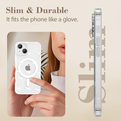 Coque iPhone 15 MagSafe blanche coque de protection polycarbonate durable - 5