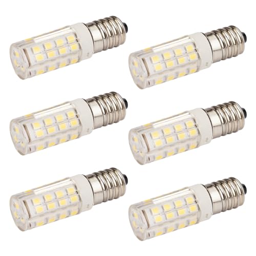 6 Stück 7W E14 LED Warmweiss Birne, Glühbirne E14 Ersetzt 60W Halogenlampen, Kein Flackern Energiesparlampe, Led Mais Birne, Nicht dimmbar, Warmweiß 3000K Maiskolben 220V CRI 80, für Küche Wohnzimmer