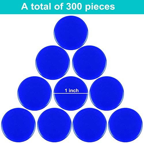 image for Coopay 300 Pieces Plastic Learning Counters Disks Bingo Chip Counting 