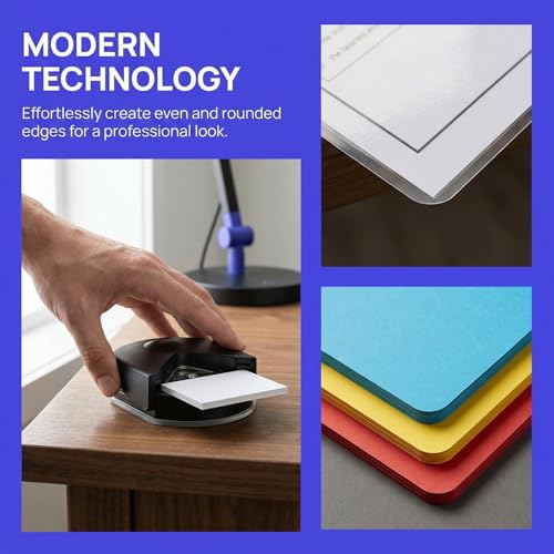 1er Pack Eckenschneider, Eckstanzer, Geeignet Für Papier, Fotos Und Visitenkarten, Schwarz