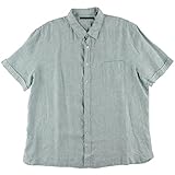 Perry Ellis Men's Short-Sleeve Linen Shirt