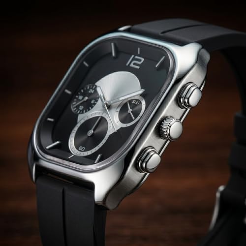 Image of GOLDENIZE FASHION Watch for Man, Analog Watch for Man, Black Ceramic Watch for Men with Arabic Numeral Dial, Low Weight Quartz Wrist Watch Men's & Boy's Wrist Watch
