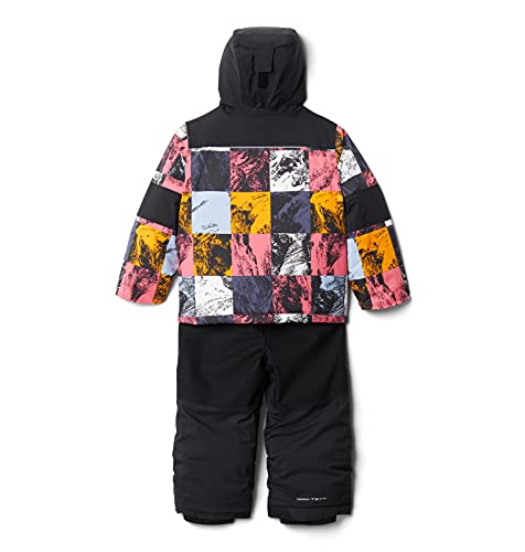 Columbia Toddler Unisex Mighty Mogul Set, Bright Geranium Smorgas Berg/Black, 3T #TOP1