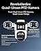 VSTARCAM 4-Linsen Überwachungskamera Aussen, 2K Kamera Überwachung Aussen 360° PTZ mit 10X Hybrid-Zoom, Außenkamera mit KI-Menschenerkennung, Smart Tracking, Farbnachtsicht, IP66 Wasserdicht